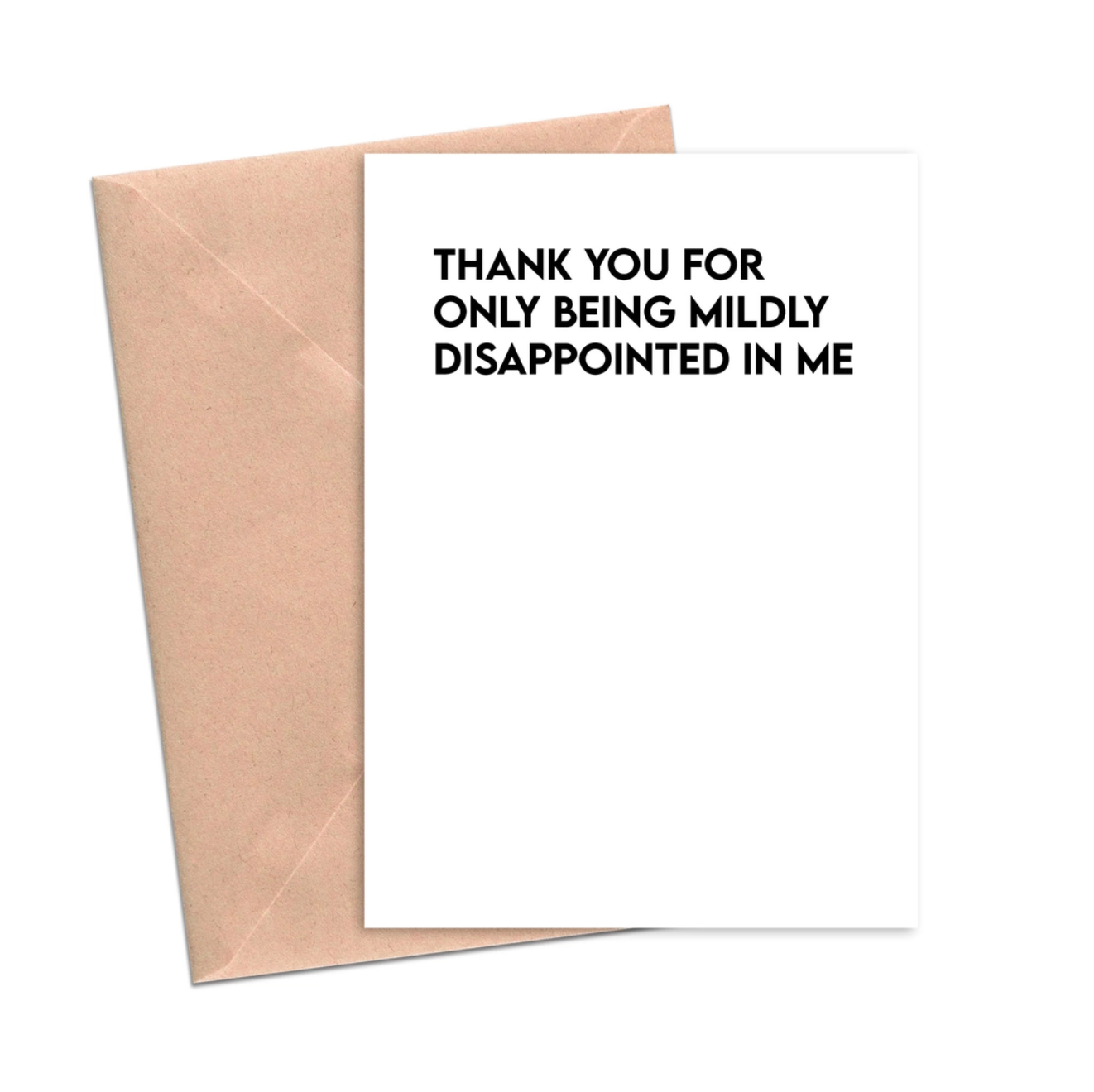 Mildly Disappointed greeting card