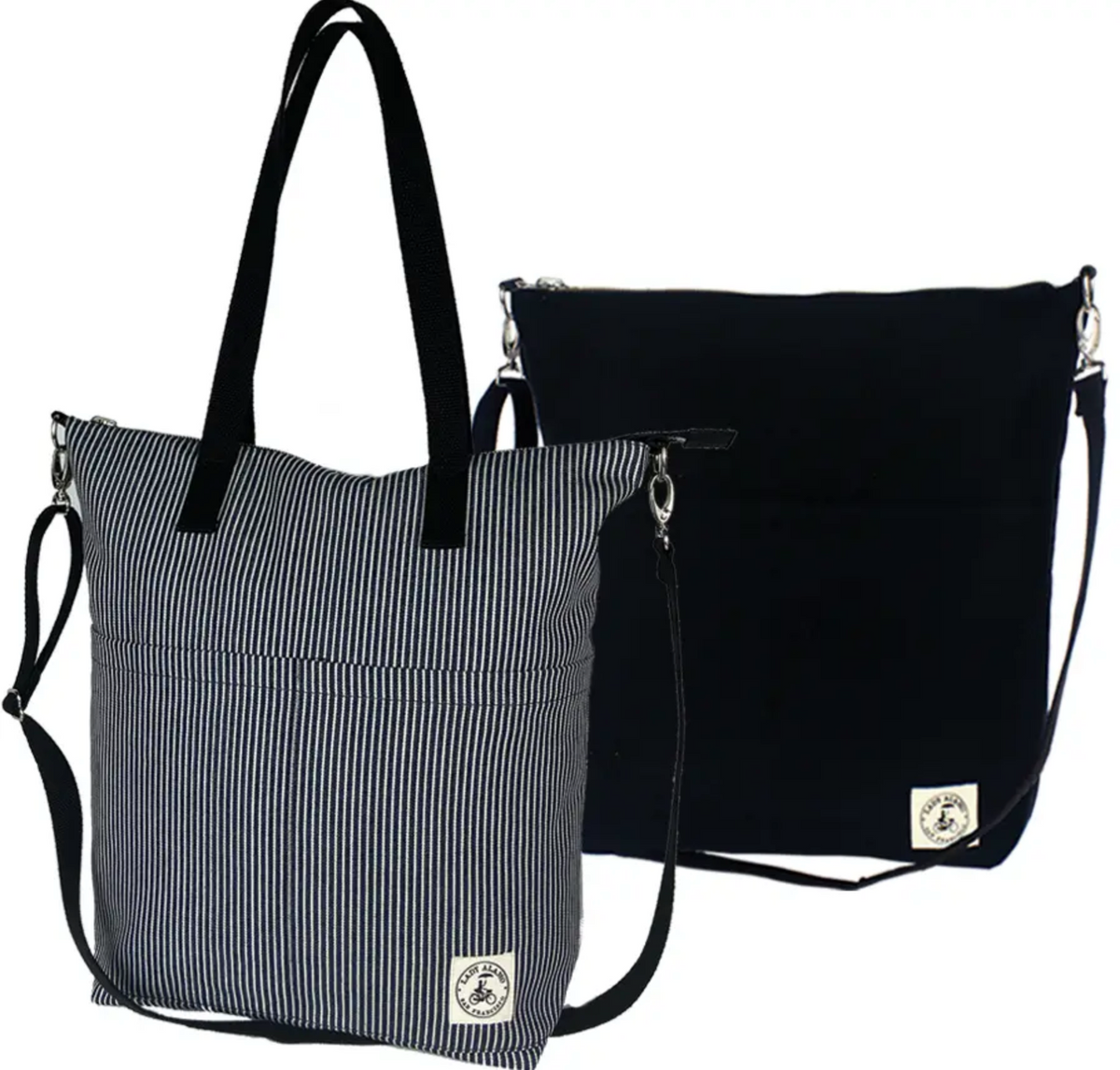 Aria Reversible Messenger Bag Hickory Stripe