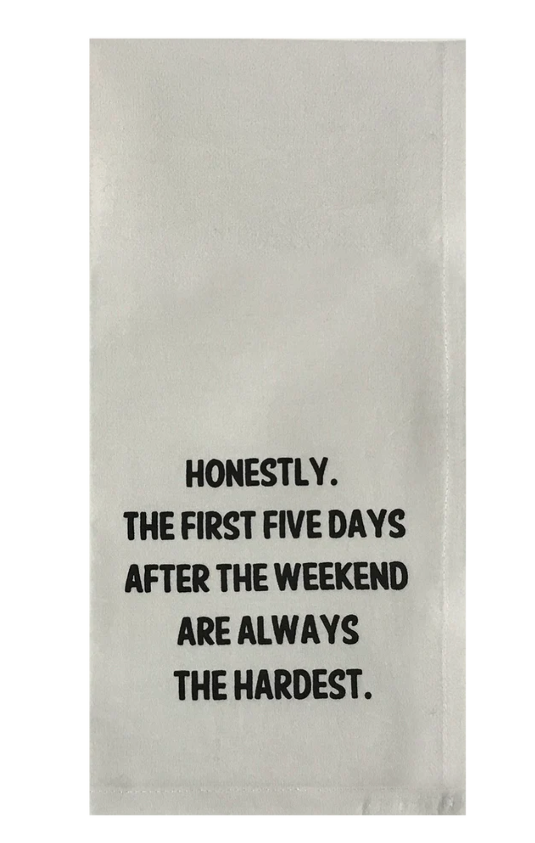 First Five Days tea towel