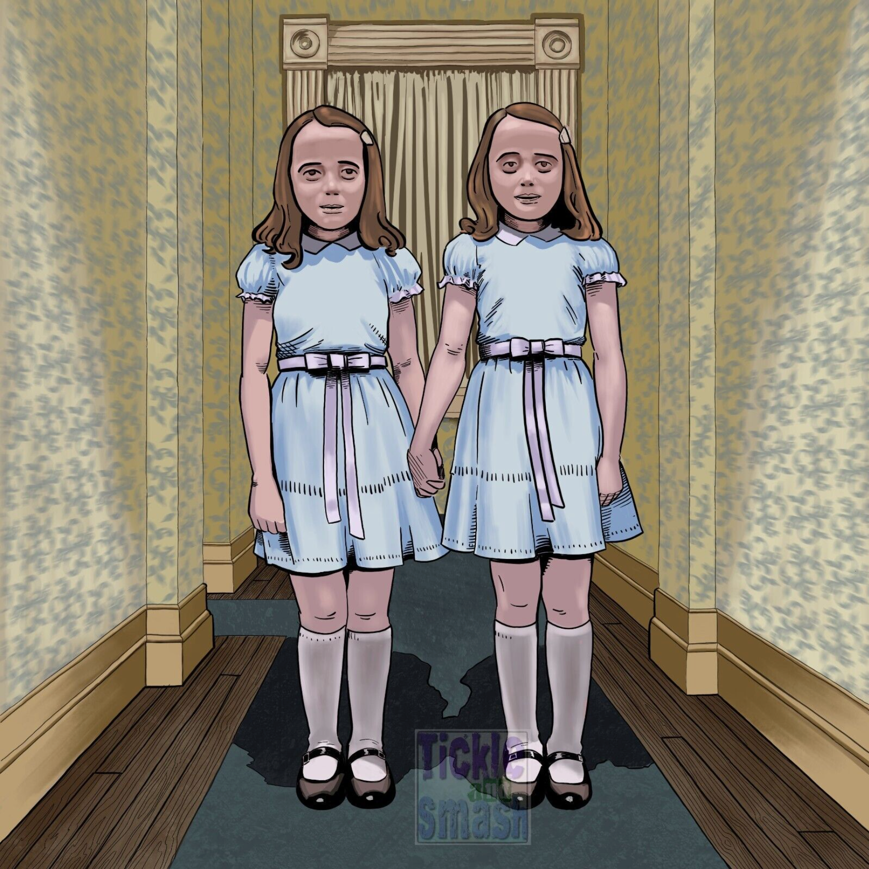 Grady Twins greeting card