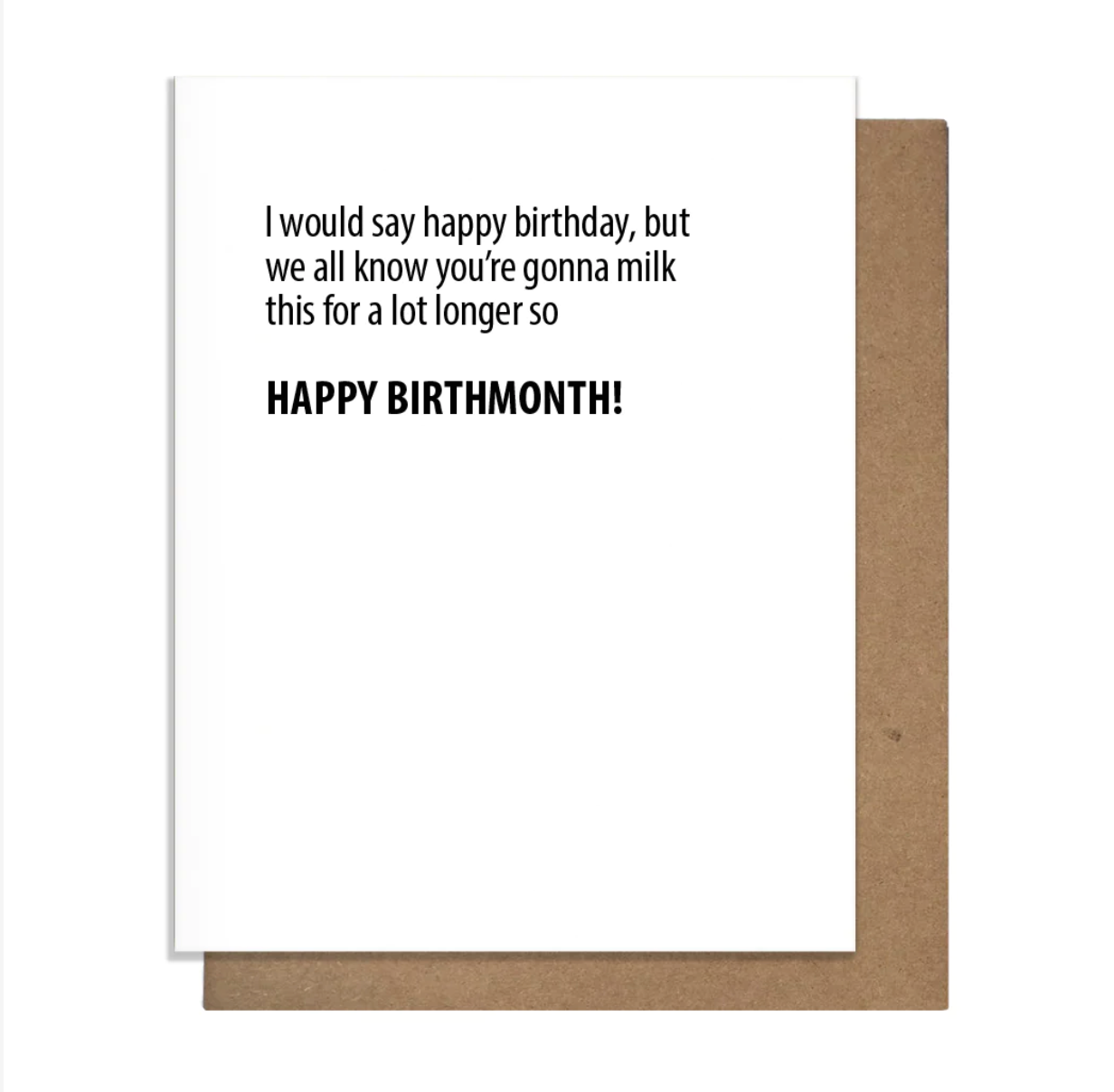 Birth Month Greeting Card