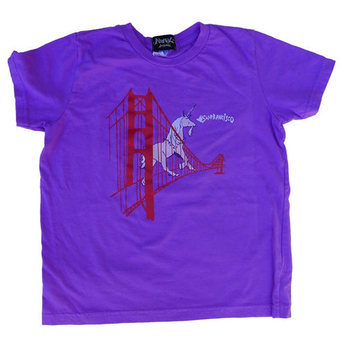 Unicorn on the Golden Gate Bridge Kid's T-Shirt