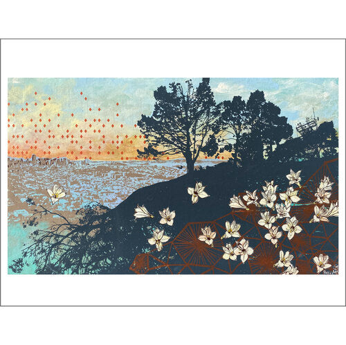 Swinging art print