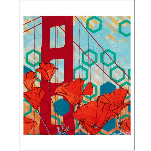 Golden Poppy art print