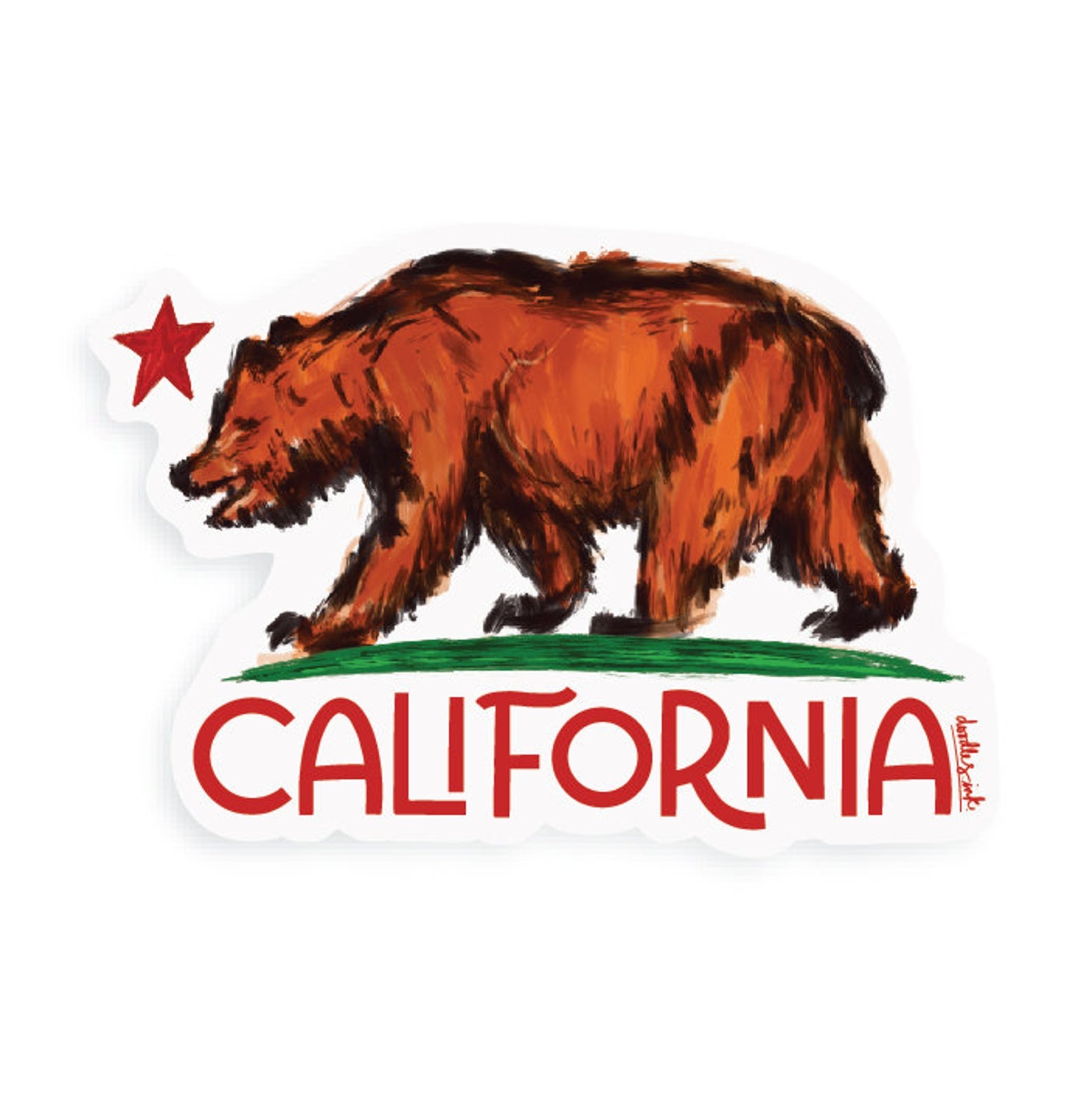California Bear sticker