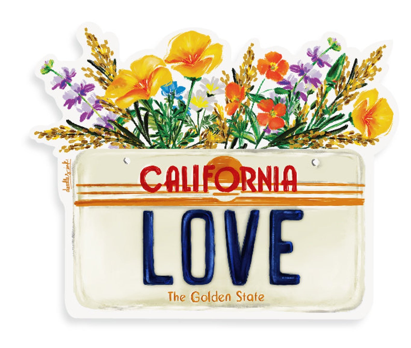 California License Plate sticker