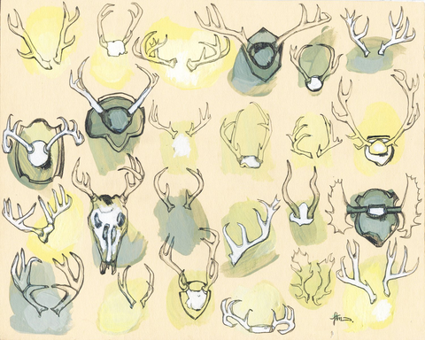 Antlers Art Print