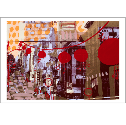 Landscape of Ribbons art print