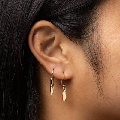 Knife and Cleaver Drop Earrings