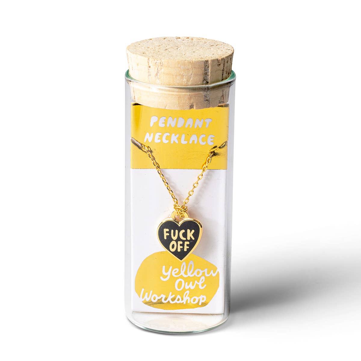 Fuck Off Heart Necklace