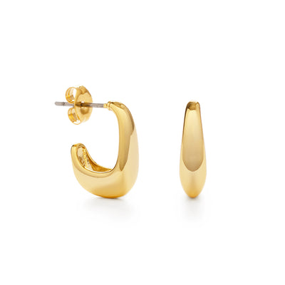 Geometric Hoop Stud