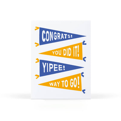 Pennants Congrats Card