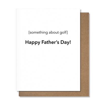 About Golf Fathers Day Card