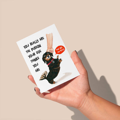 Best Dog Person Card
