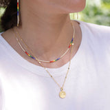 Rainbow Medallion necklace
