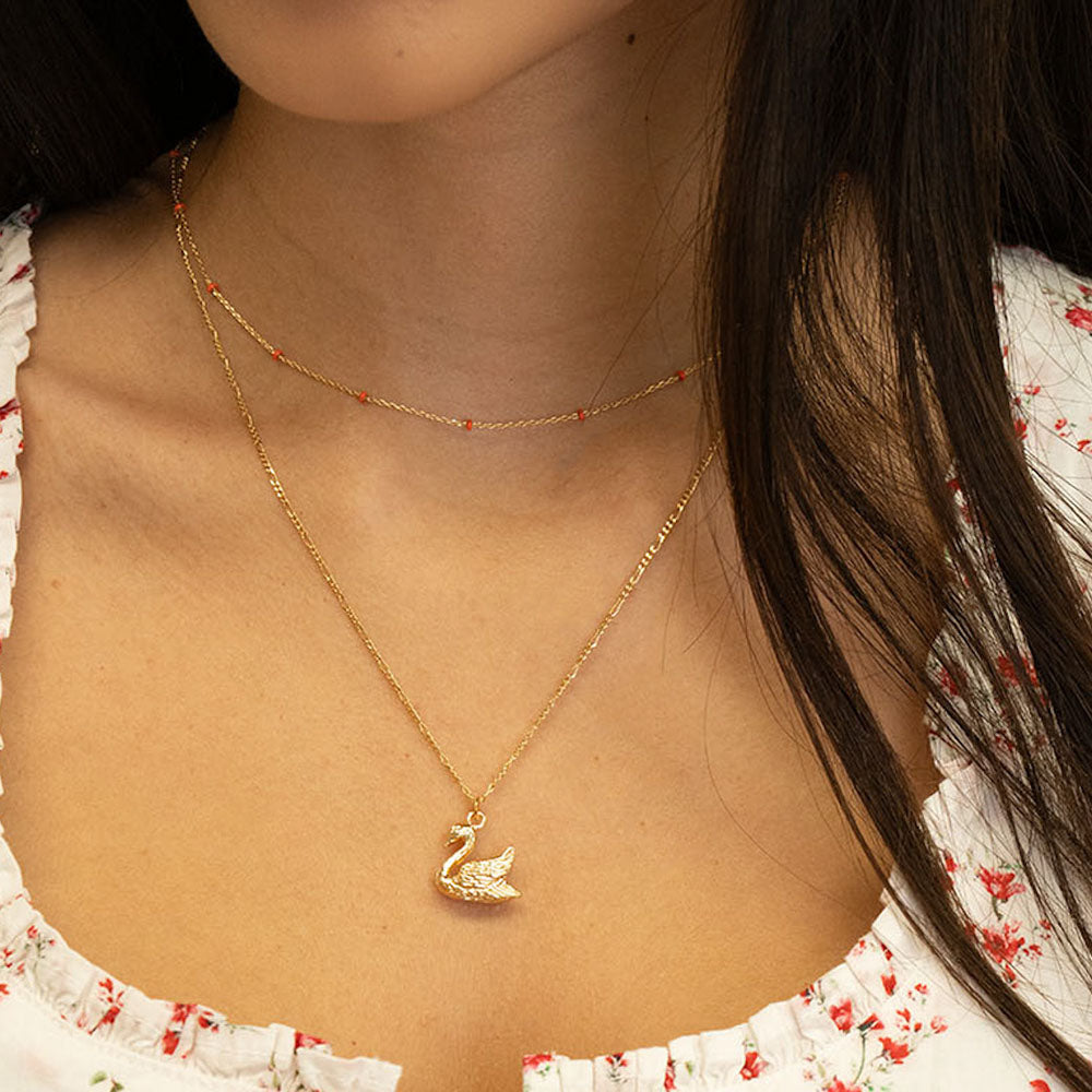Swan necklace