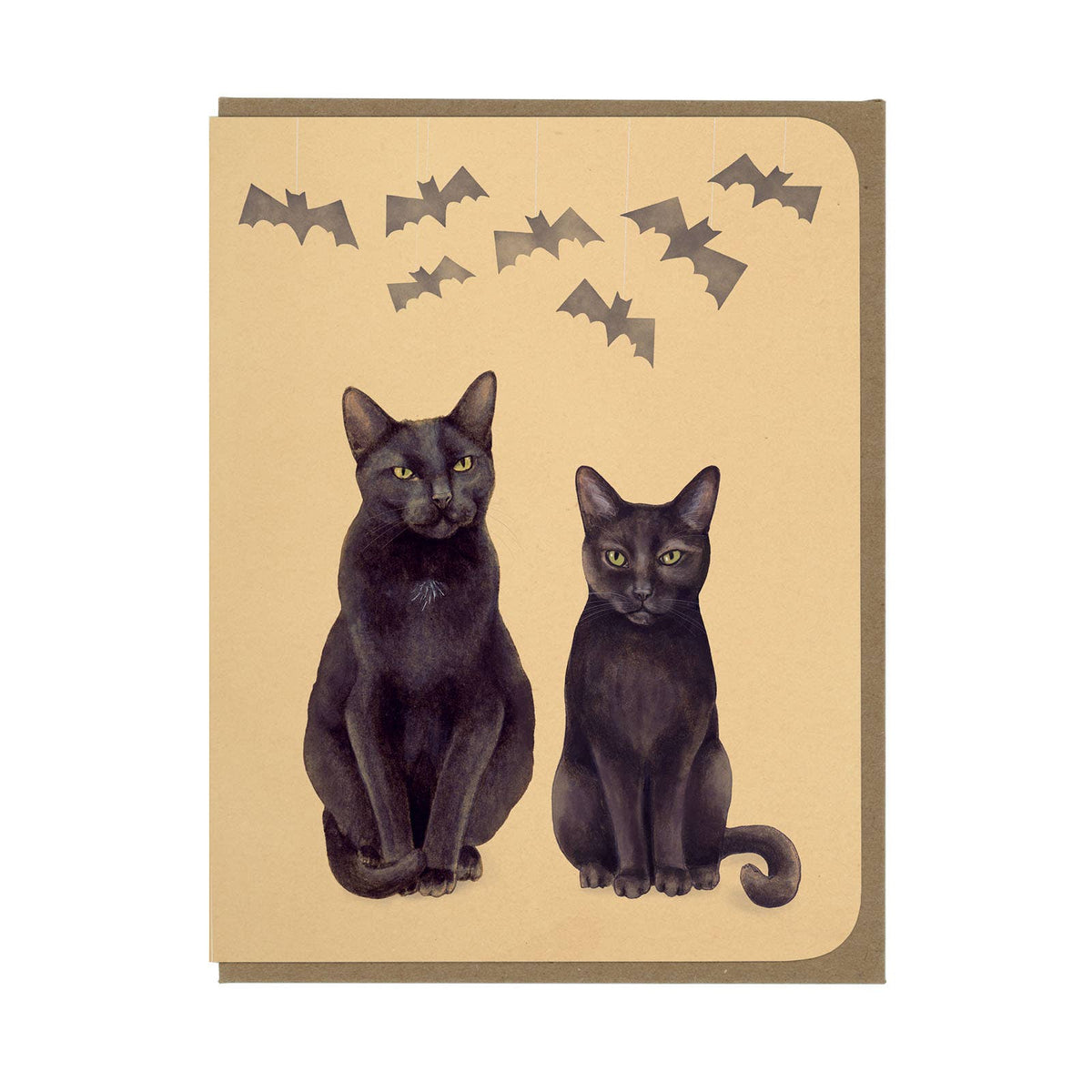 Black Cats and Bats Card