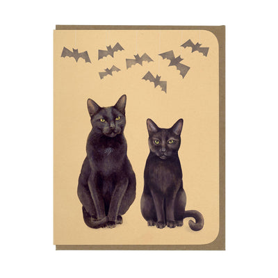 Black Cats and Bats Card