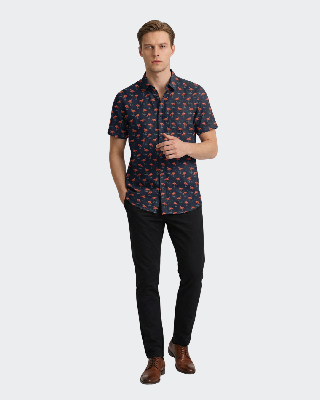 Flamingo Button Down Shirt