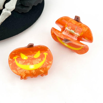 Pumpkin Smile Hair Claw