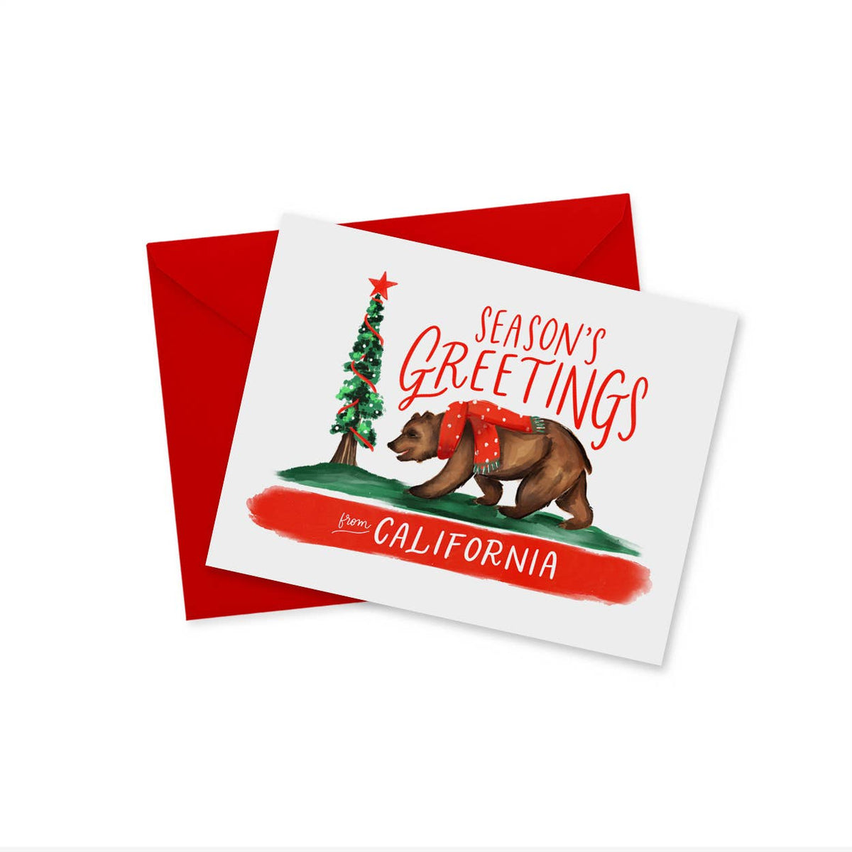Seasons Greetings From California Card / Card Pack