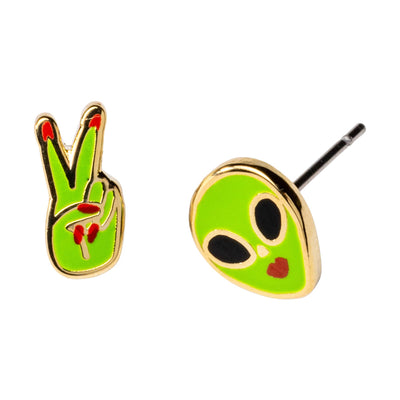 Alien Stud Earrings