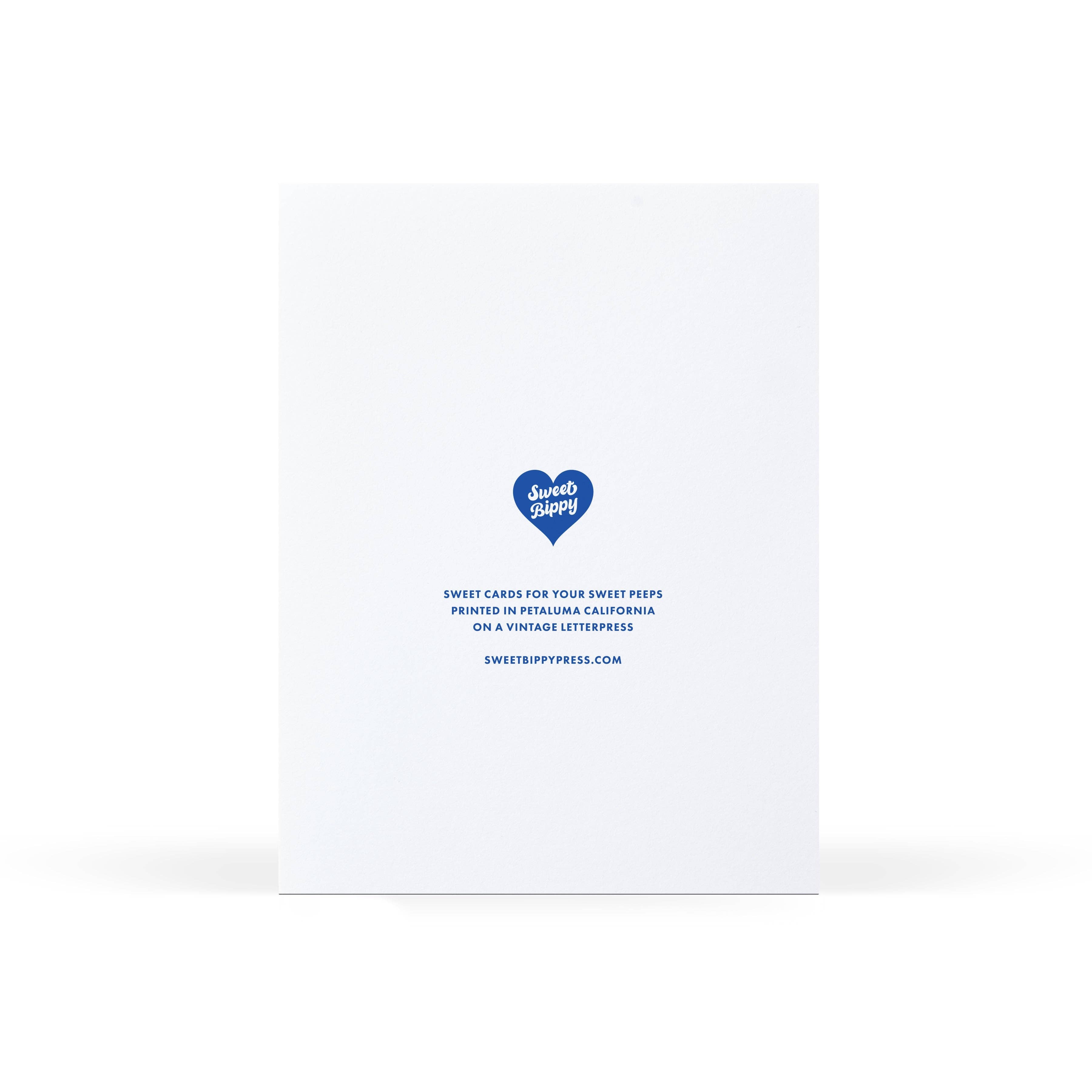 Blue Ribbon Dad Greeting Card