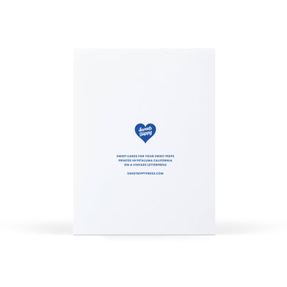 Blue Ribbon Dad Greeting Card