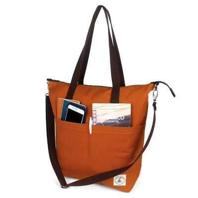 Aria Reversible Messenger Bag Teracotta/Railroad stripe