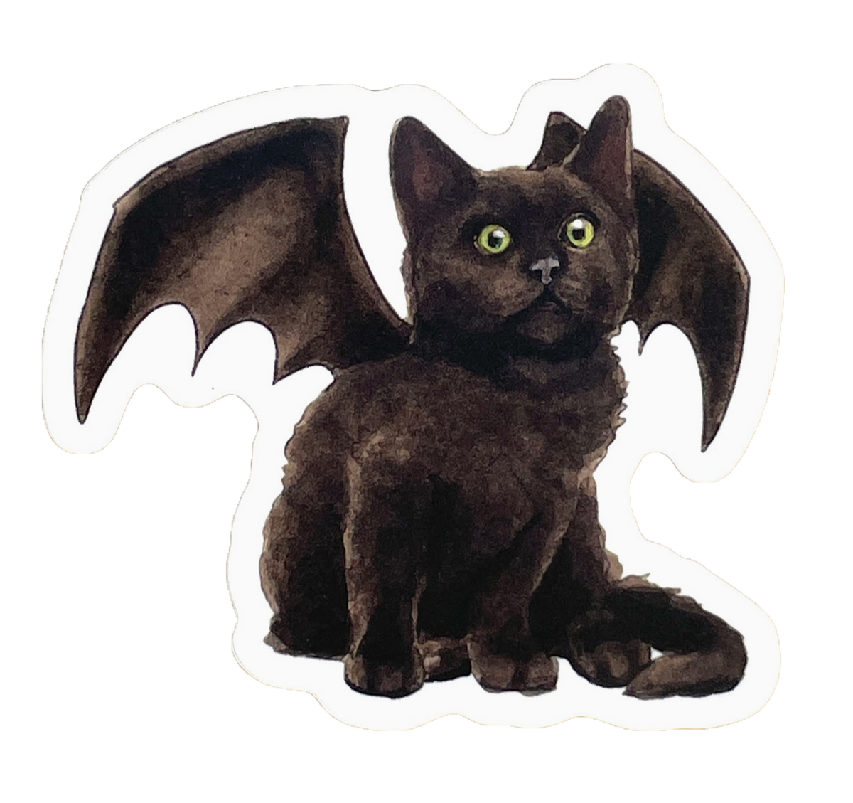 Bat Kitten Sticker