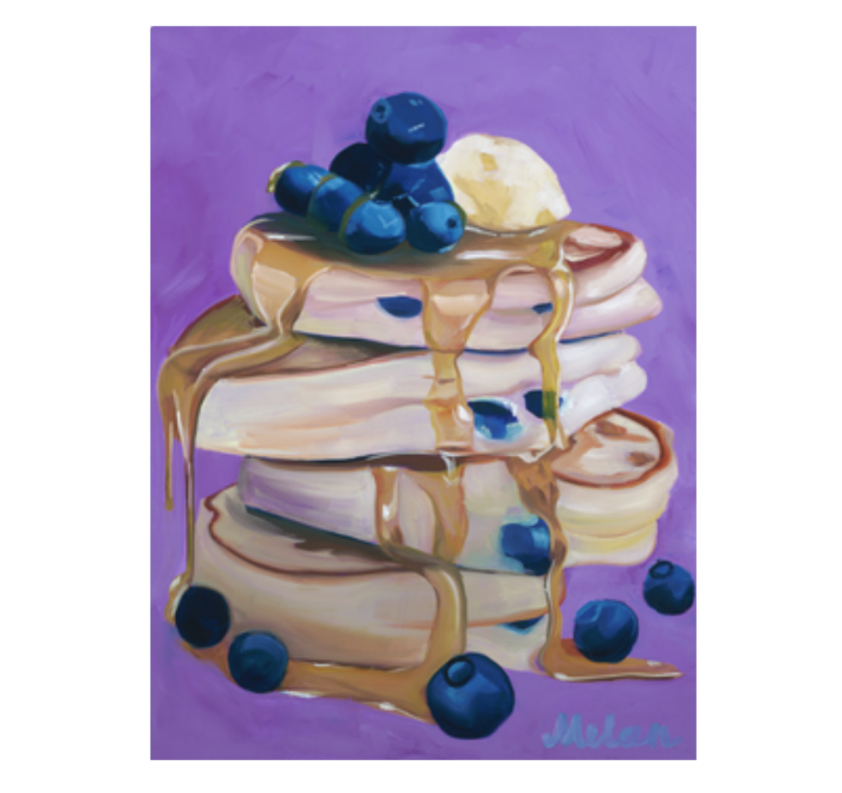 Blueberry Pancakes Art Print