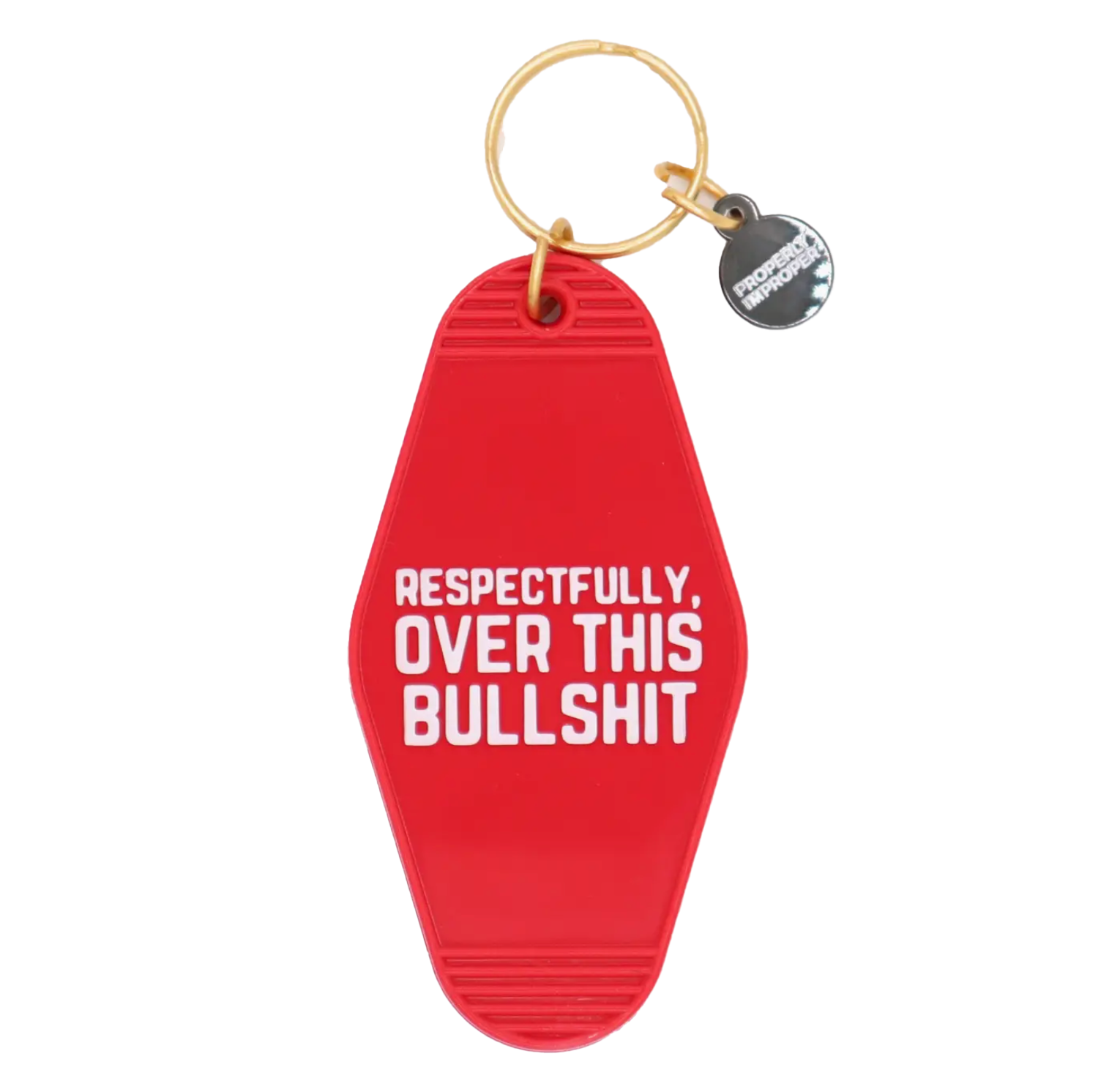 Over this Bullshit key tag