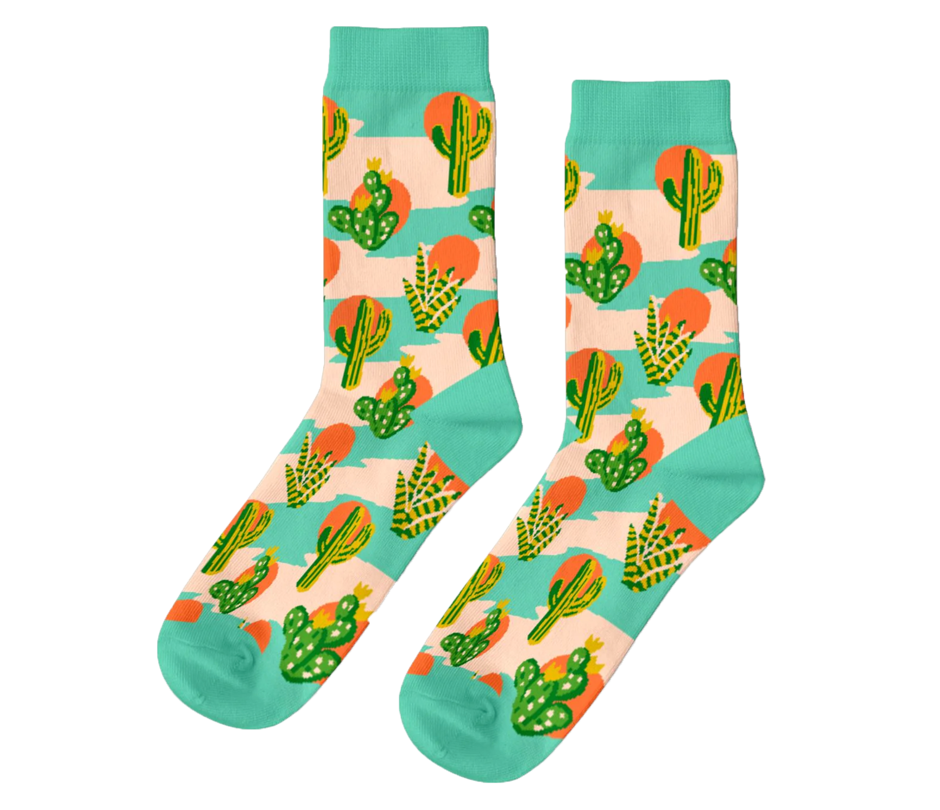 Cactus Sunset socks Large