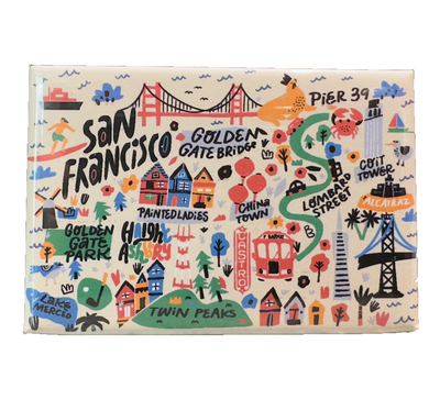 Cartoon Map Magnet