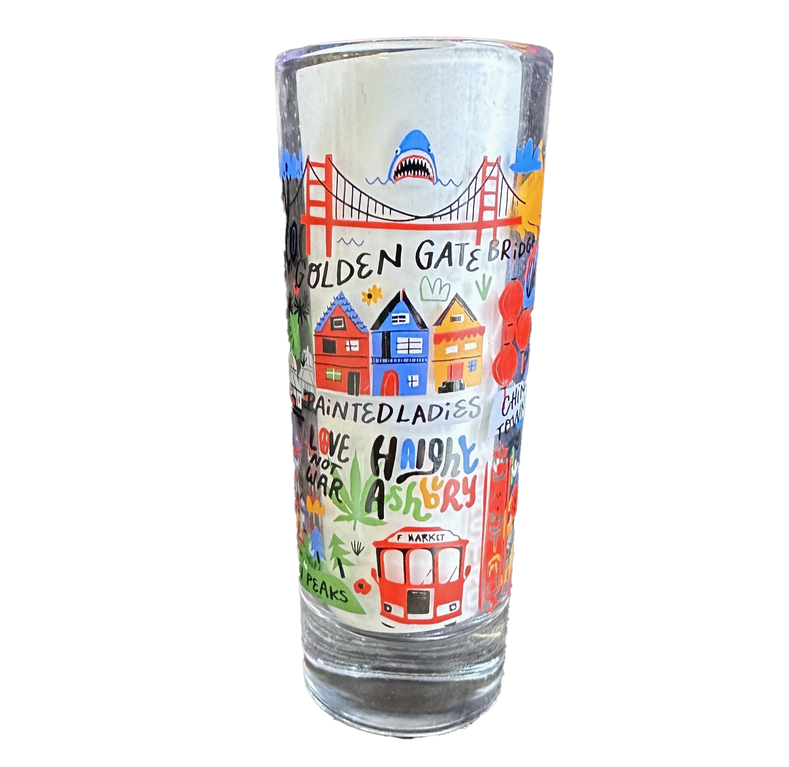Cartoon Map shot glass