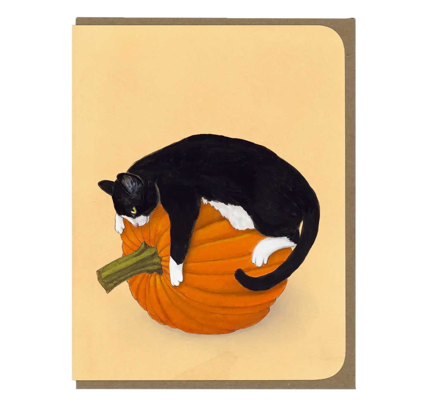 Pumpkin Cat Greeting Card