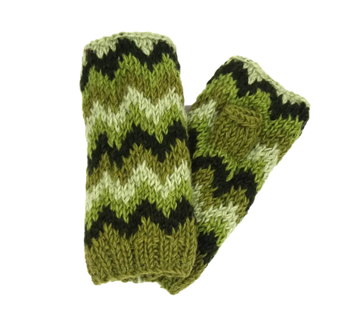 Chevron Fingerless Gloves