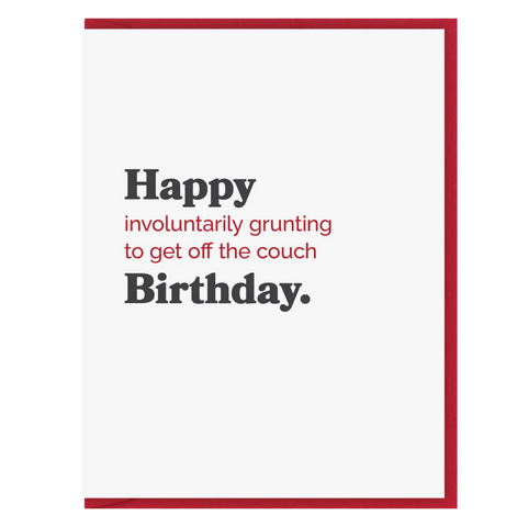 Couch Birthday card