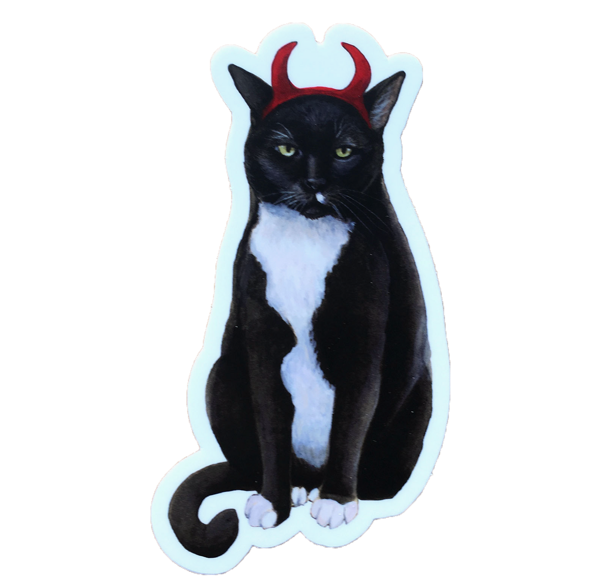Cat Devil Sticker