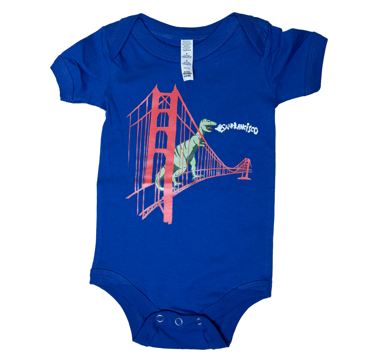 Dinosaur on Golden Gate Bridge Onesie