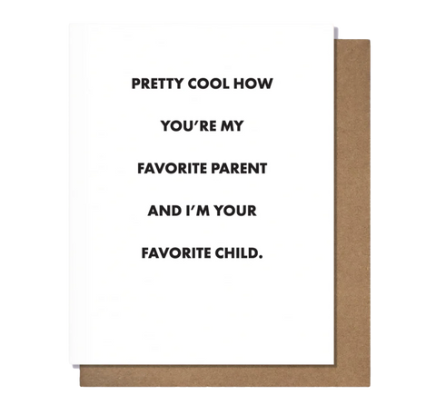 Favorite Parent greeting card