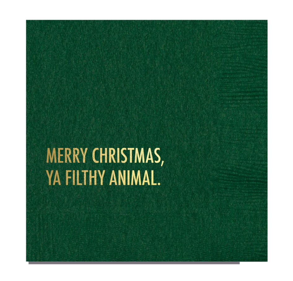 Filthy Animal cocktail napkin