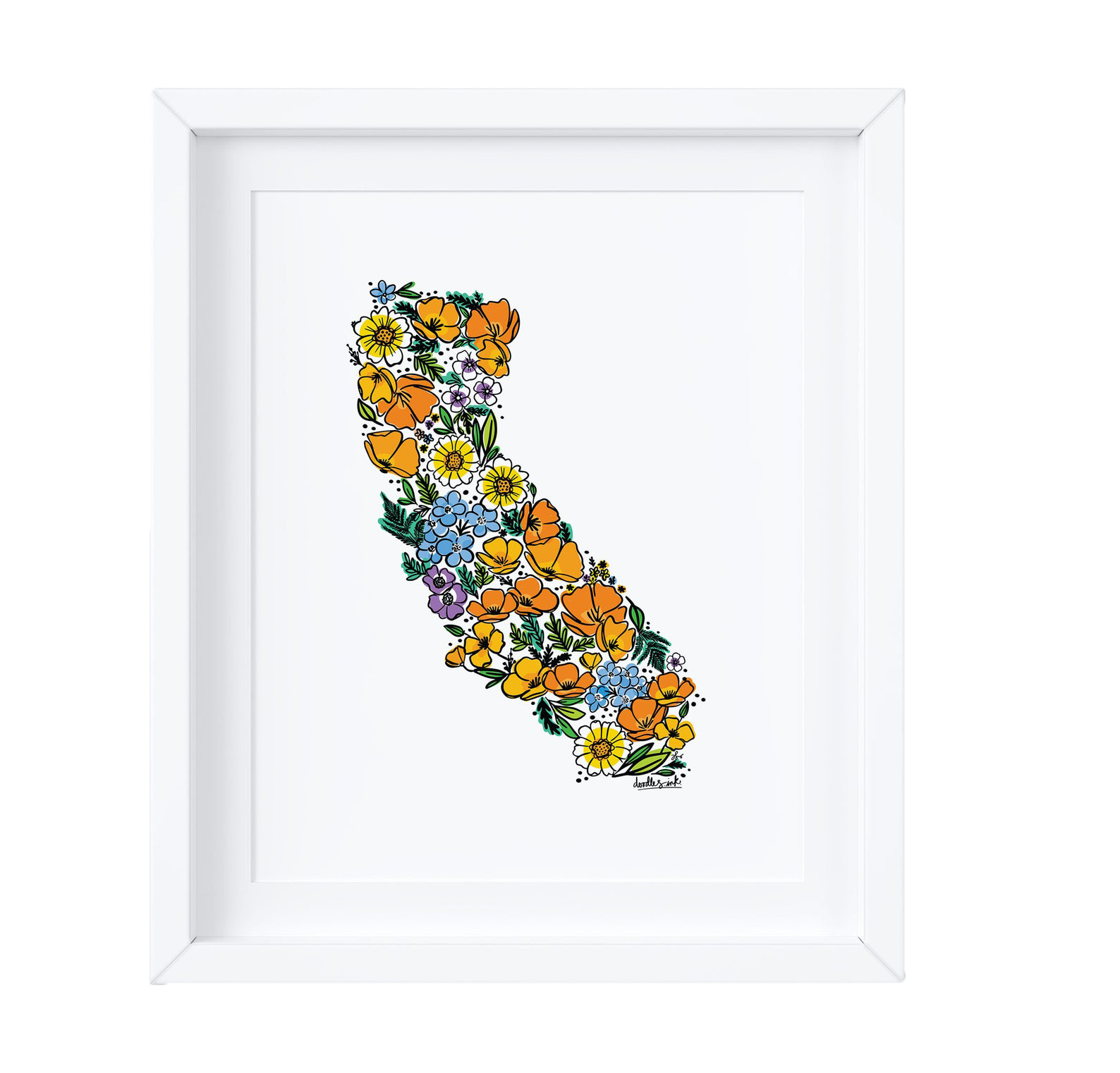 California Wildflowers Art Print