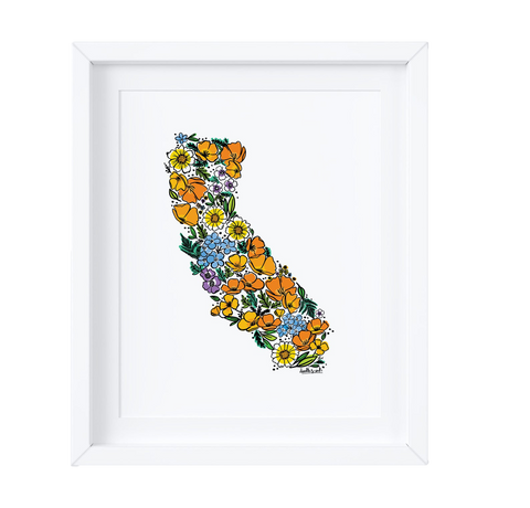 California Wildflowers Art Print