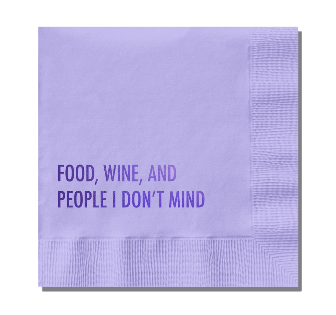 Food & Wine cocktail napkins