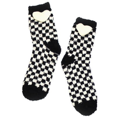 Fuzzy Heart socks