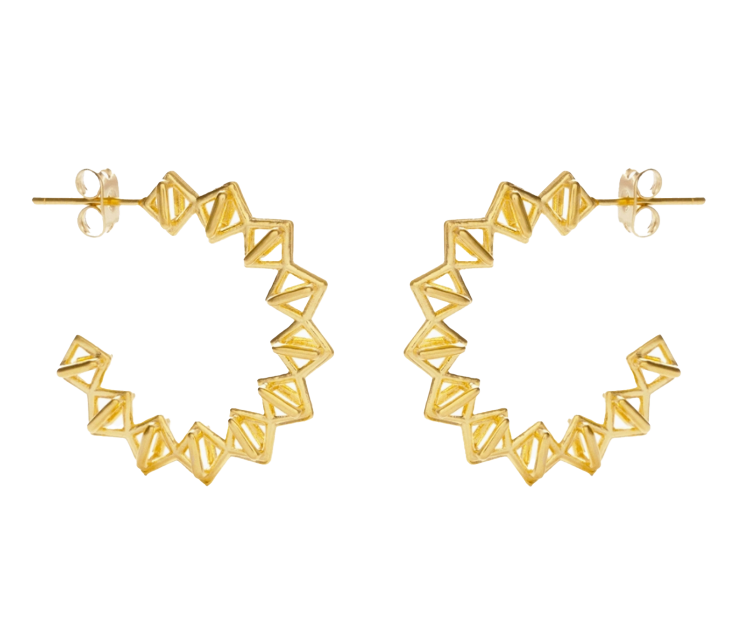 Geometric Hoop earrings
