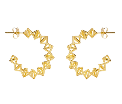 Geometric Hoop earrings