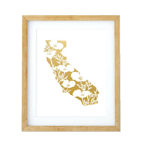 Golden California Art Print