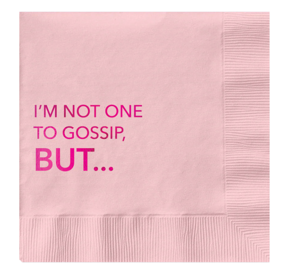 Gossip cocktail napkin